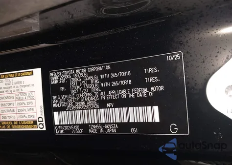 2025 Toyota 4Runner Hybrid Trd Off Road Premium z USA, uszkodzony, nr VIN JTEVB5BRXS5023926